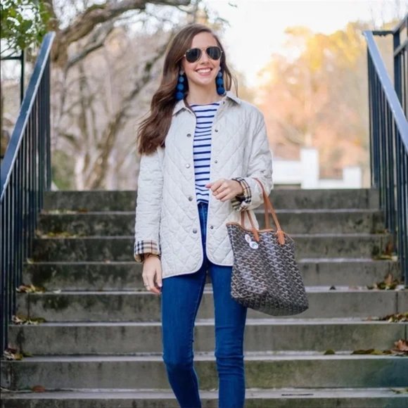 Burberry London Constance Quilted Snap Front Jacket - Picture 13 of 15